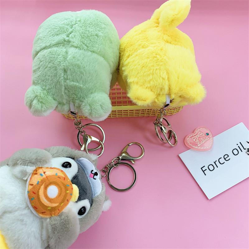Cute Pp Cotton Filled Penguin Plush Toy Animal Keyring For Car Interior And Gift