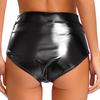 Women's Shorts Wetlook Hotpants Metallic Panties Shiny Stretch Dance Shorts Party Disco Night Club Costume