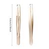 Stainless Steel Precision Tweezers for Eyebrows, Eyelashes, Beard & Mustache High-Accuracy Round Head, Seamless Clamping
