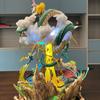 Anime Cell Figure LS Sixth Anniversary Goku Vs Buu Figure Vegeta Frieza Figurine Shenron Model PVC Doll Toys