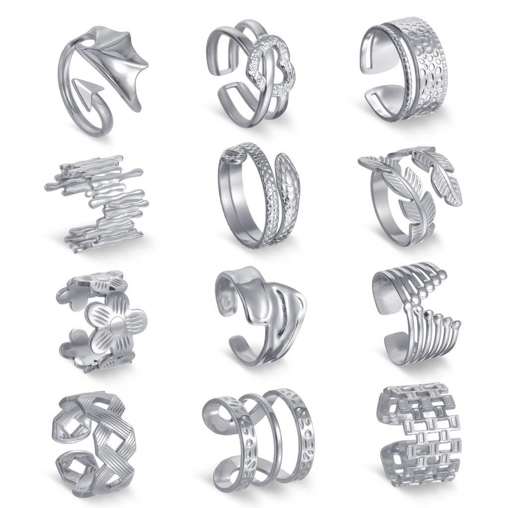 Adjustable Non-Fade Electroplated Couple's Ring