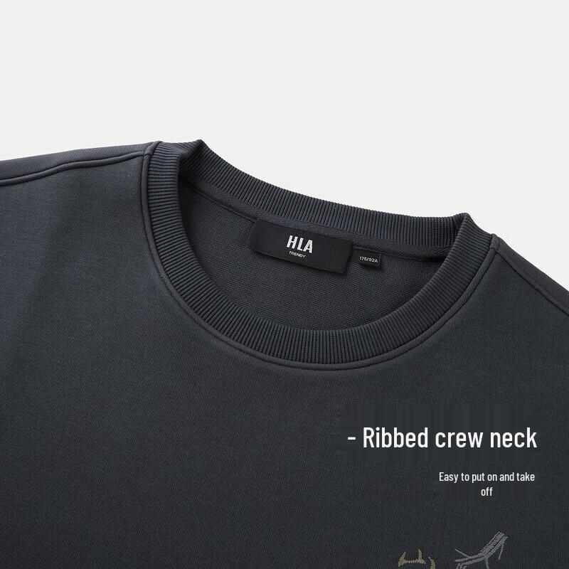 HLA Men's Loose-Fit Graphic Sweatshirt