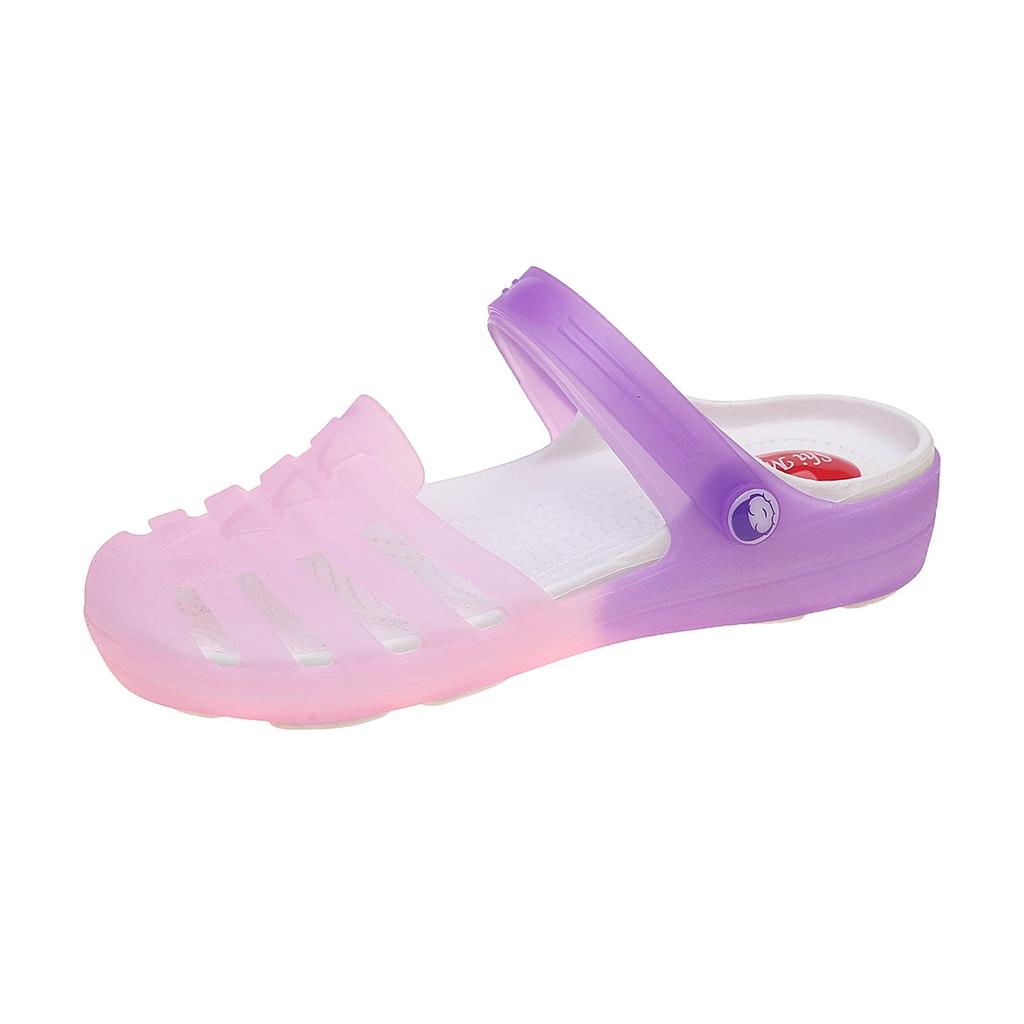 Summer New Jelly Sandals for Women 2025 Outdoor Casual Flat Shoes On Garden Beach Slippers for Women Soft Breathable Women Shoes