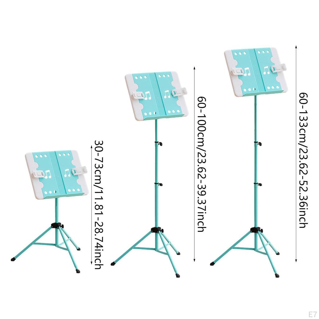 Skládací hudební stojan pro housle, nastavitelný stolní držák knihy