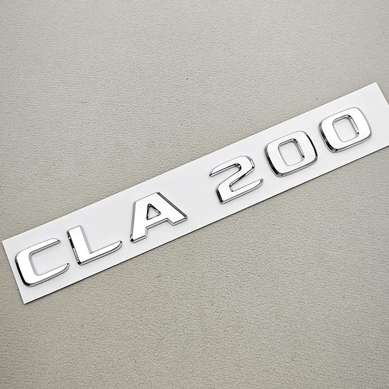 3D ABS Car Letter Logo CLA200 CLA220 CLA260 Badge Rear Trunk Emblem Decal For Mercedes Benz CLA Class C117 X117 X118 Accessories