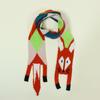 Versatile Japanese Style Knitted Scarf Animal Autumn Winter Cartoon Fox Scarf Imitation Cashmere Trendy Warm Shawl Wrap