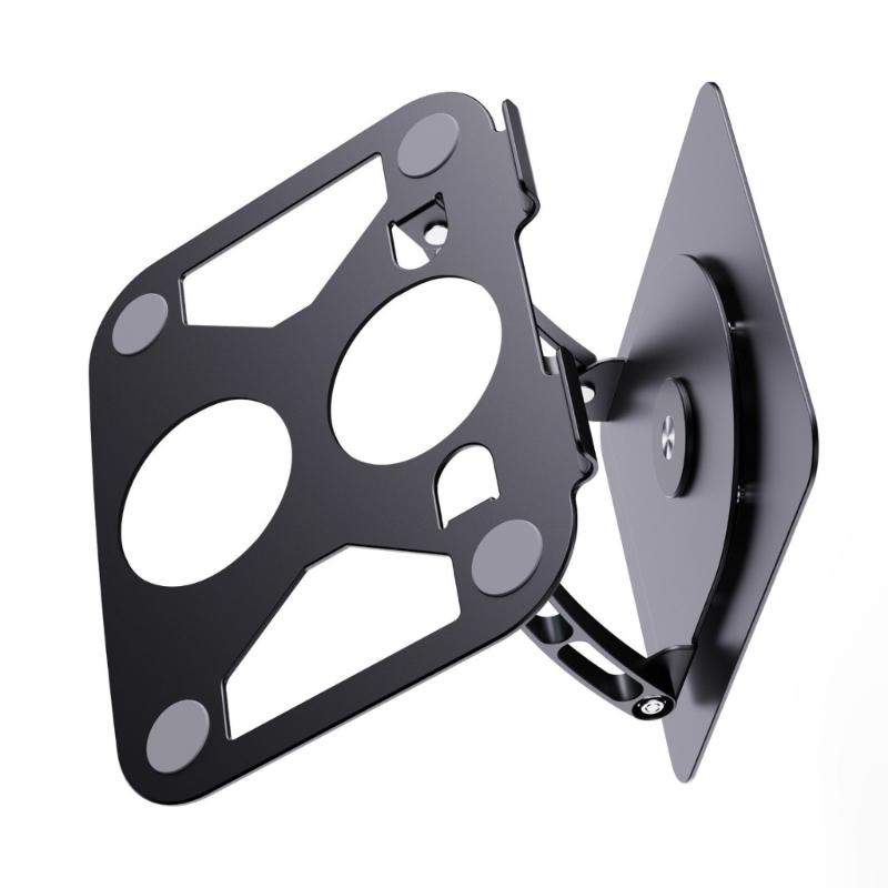 Carbon Steel Laptop Holder 360°Rotation Ventilated Design For Enhances Cooling Adjustable Height From 50mm To 290mm