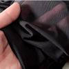 Wide 150cm Nylon Mesh Fabric Spandex High Elastic Dense Black White for DIY Sewing Lace Shirt Stockings