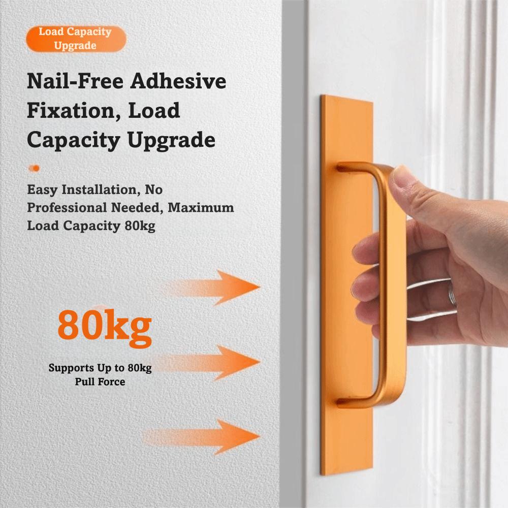New Aluminium Alloy Door Handle Hardware Self-Adhesive Door Knob Pull Modern Door Handlebar Cabinet