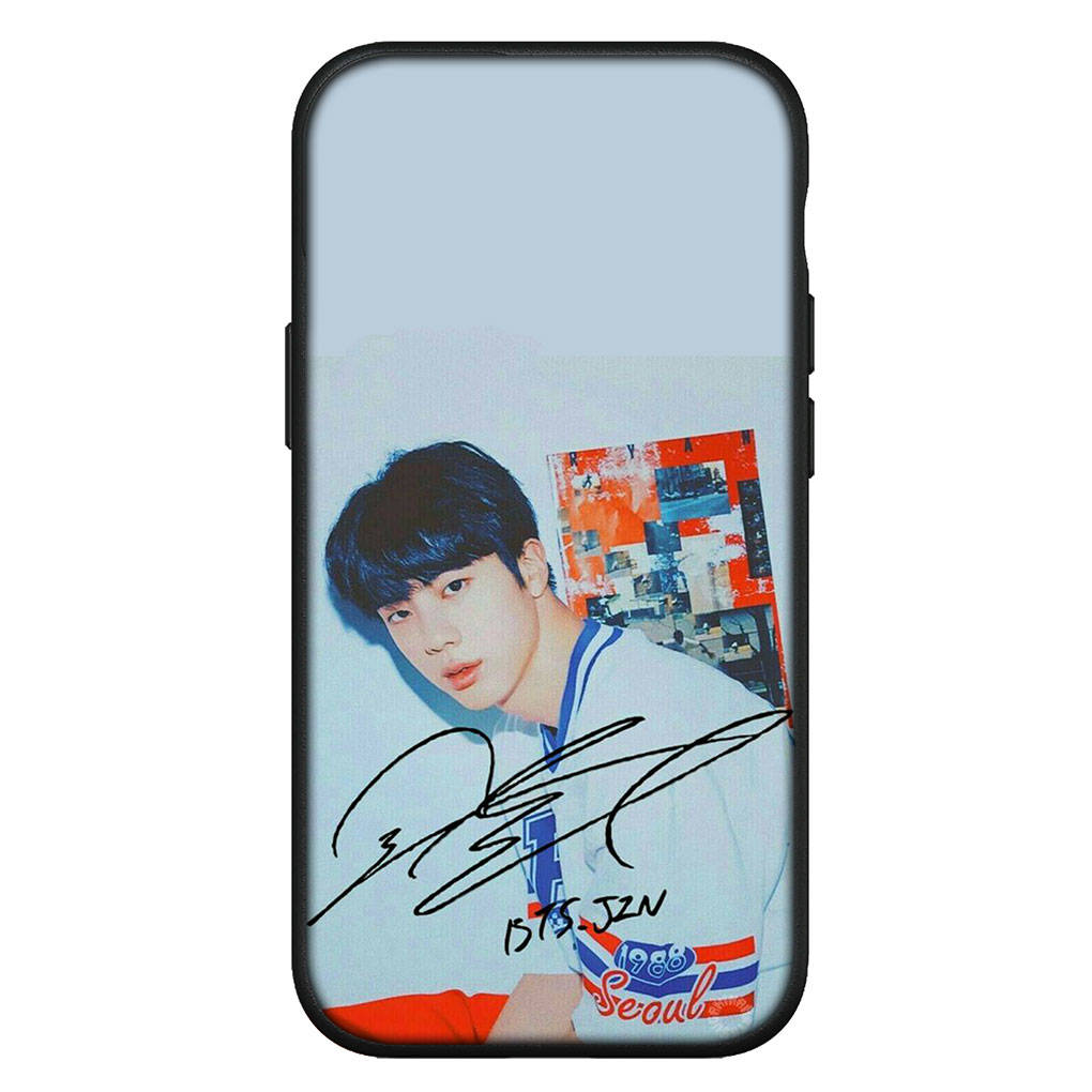 Coque pour iPhone 16 15 14 Xiaomi Redmi Note 13 12 11 Pro Max X 10 8 9 XR Samsung Galaxy S24 S23 A15 13C 12C A25 OPPO Huawei Kim Seok Jin Coque de téléphone