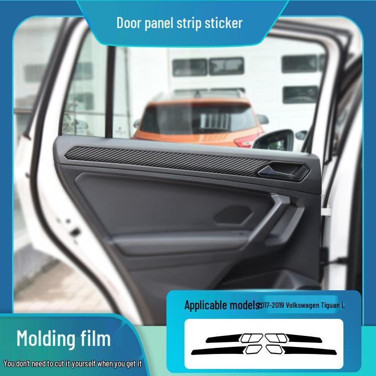 Volkswagen Tiguan 10-17 Innenraum Kohlefaser Kratz- & Trittschutz Konsole & Tür Kit