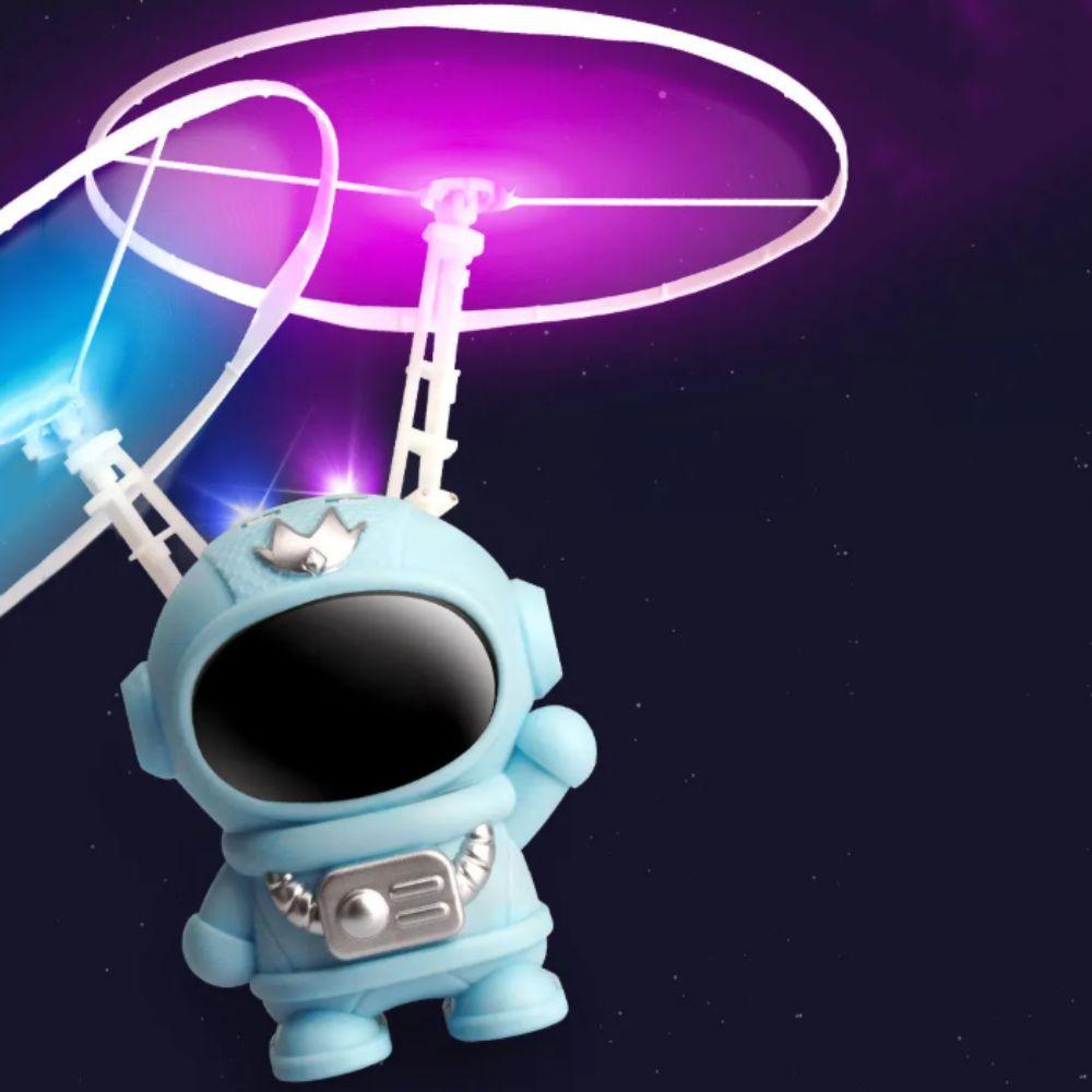 Dual Wings Flying Robot Toy Colorful Luminous Spinning Gyro Fingertip Gyro  Kids Gifts