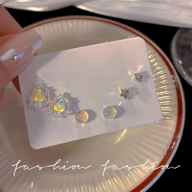 925 Silver Needle Luxury Stud Earrings Set: Exquisite, Versatile Fashion for Women