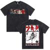 Anime Akira Vintage Washed T Shirt 90s Science Fiction Movie Shotaro Kaneda Short Sleeve T Shirts Cotton Casual Loose Tshirts