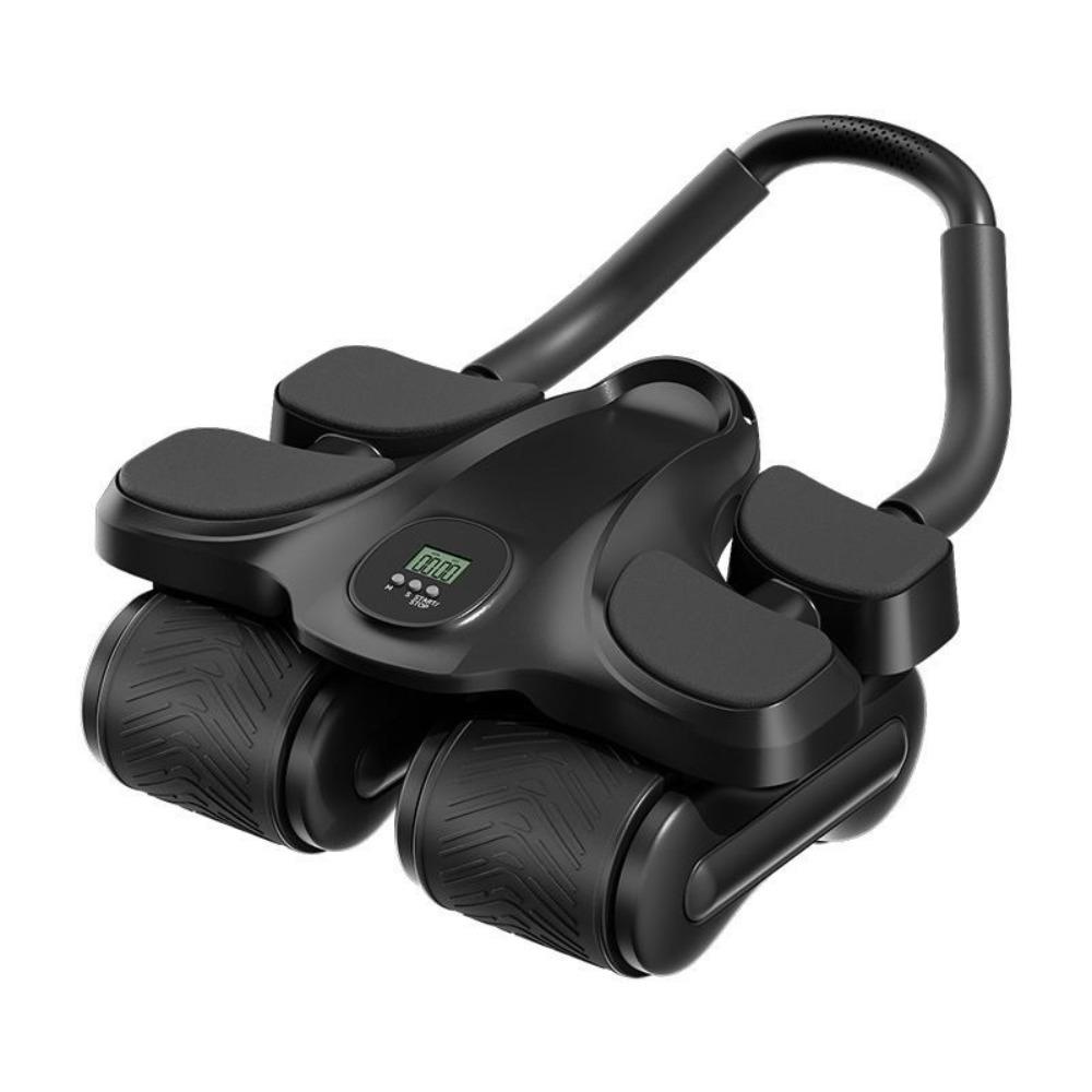 Automatic Rebound Abdominal Exercise Machine Four-Wheel Arm Abdominal Device Home Workouts чёрный