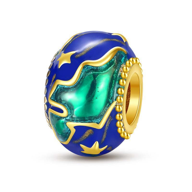 Real Copper Inlaid Zirconium Charms Beads Colorful Clasp Star Owl Cat Dangle Original Accessories Bracelets Diy Jewelry