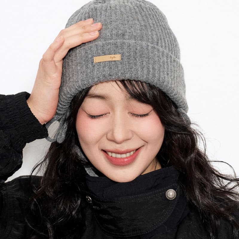 

DIAMOND LAYLA Baby Alpaca&Ramswool Comfort String Beanie B1 Merange Gray ONE