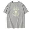 Heavy Cat Metal Music Gift Ideas Funny Pet Owner T-Shirts Latest Print Tops Shirts Cotton Round Neck Versatile T-Shirts