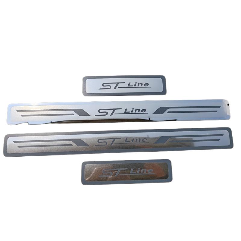 For Fox ST Line Ruiji Kuge Welcome Pedal Modify Dedicated Stainless Steel Ultra-thin Door Sill Plate Interior Accessories