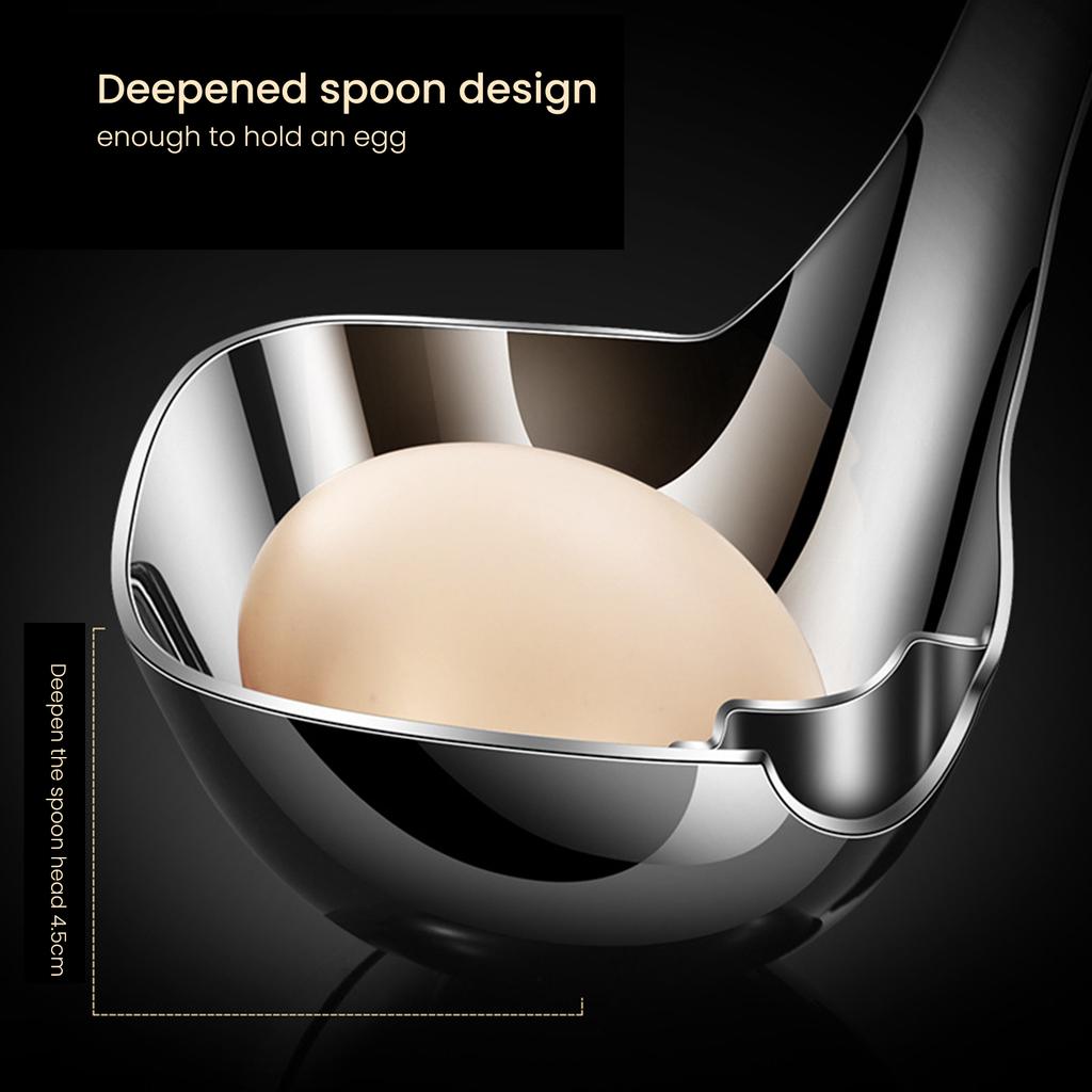 Stainless Steel Ladle Spoon Easy Storage Thicken Material for Serving or Cooking