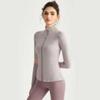 Women's Black Sports Zip-Up Jacket High Neck Long Sleeve Thumb Hole Stretchy Fitted Workout Activewear
