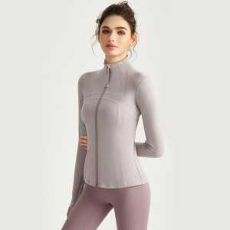 Women's Black Sports Zip-Up Jacket High Neck Long Sleeve Thumb Hole Stretchy Fitted Workout Activewear