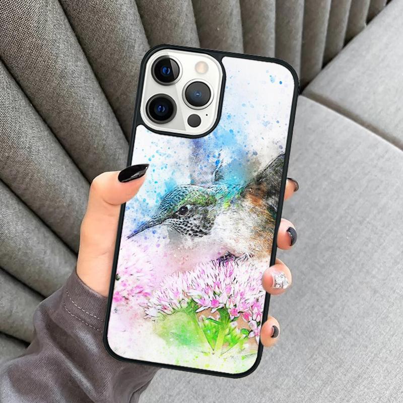 Hummingbird Phone Case For iPhone 17 Air 16 16e 15 13 14 Pro Max 11 12 Plus 2022 MAX Shell Cover coque