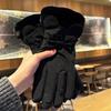 Winter Warm Touchscreen Gloves For Women With Thick Cotton Fleece For Cycling And Travel