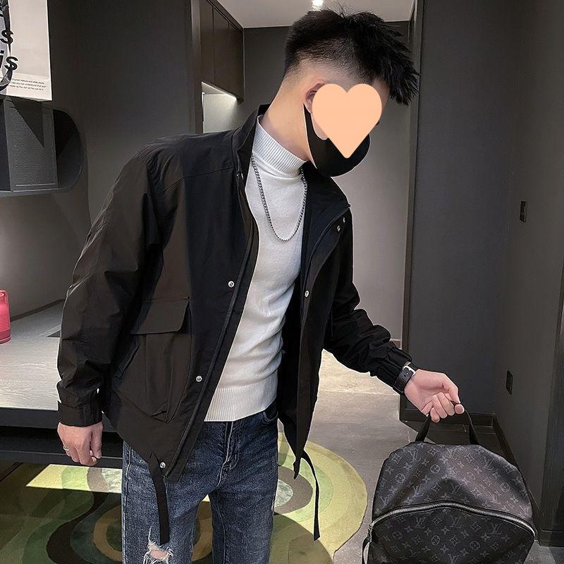 

Пальто мужское весенне-осеннее повседневное пальто облегающая мужская бейсбольная форма M