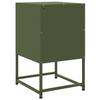 Nightstand Olive Green 36 X 39 X 60.5 Cm Steel