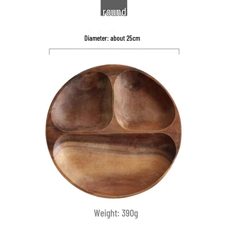 Круглая деревянная сервировочная тарелка Абай