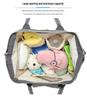 LEQUEEN Lightweight Multifunctional USB Charging Diaper Backpack for Moms