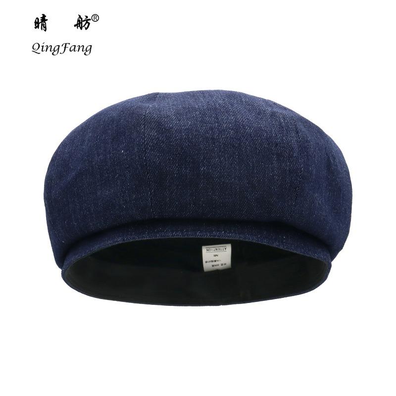 Retro Literary and Artistic Versatile Octagonal Hat Men's Thin British Newsboy Hat Beret Painter Hat Trendy Hat