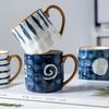 Coffee Mugs Ocean Wind Hand Kneading Ceramic Milk Cup Blue & White Eco Friendly Mugs Coffee Cups Tumbler Cup Kawaii Mug Cute Cup