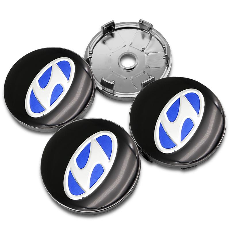 4 ks 56mm 60mm 65mm Středová krytka náboje kola auta Pro Hyundai Accent Elantra Veloster Getz Tucson i20 Krytky ráfku Samolepky Příslušenství
