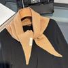 Korean Triangle Scarf Niche 100% Wool Triangular Scarf Women Headscarf Knitted Scarf Multi-functional Warm Knitted Scarf