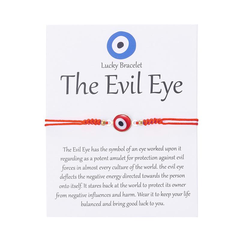 Devil's Eye Resin Bracelet: Fashionable, Versatile, Handmade Woven Accessory