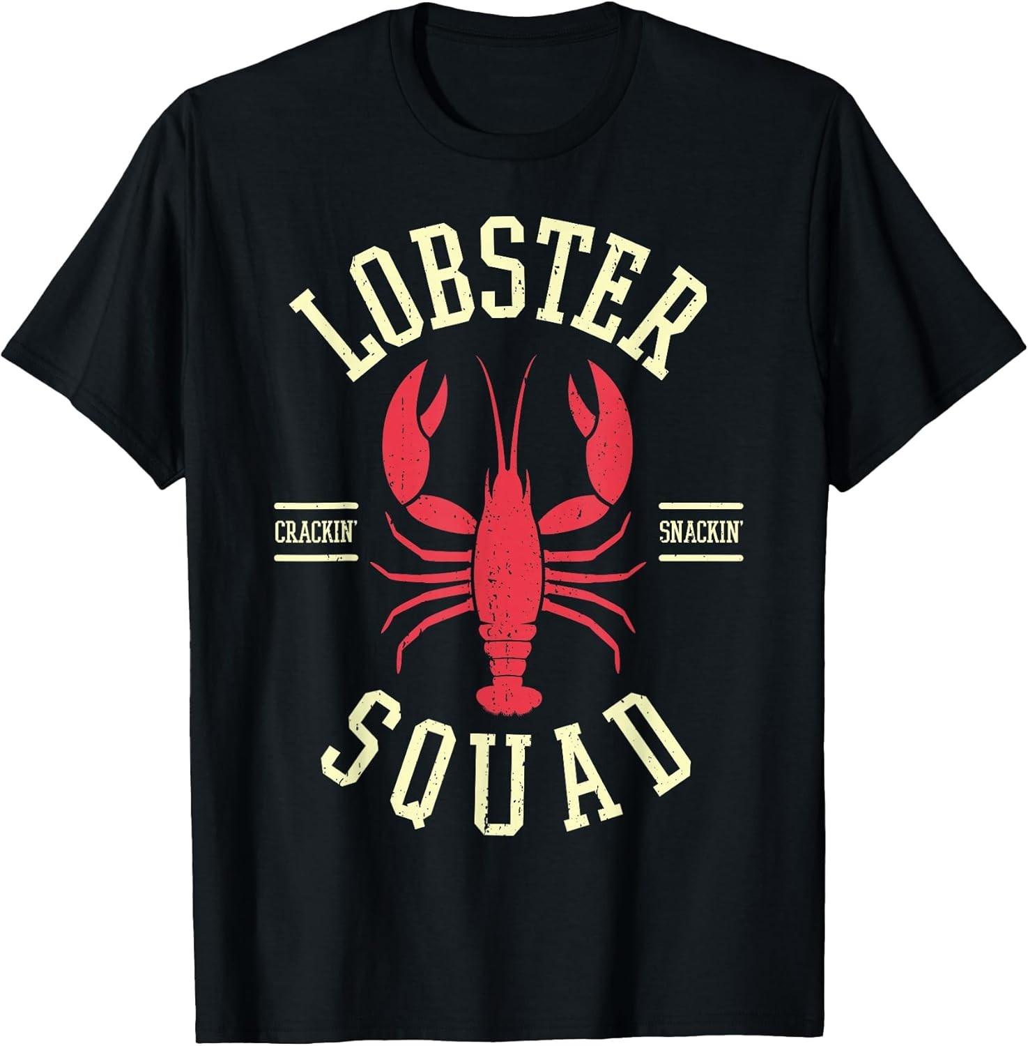 NEW LIMITED! Lobster Squad Lobster Festival I Lobster Lover Tee - MADE IN USA L