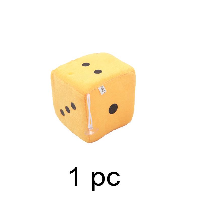 2x Car Dice Ornament Rearview Mirror Hanging Ornaments Car Styling Plush Fuzzy Dice Decoration Auto Interior Accessories Pendant