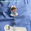 New Cute Cartoon Nurse Acrylic Badge Telescopic Scroll Holder for Doctors and Nurses Flat ID Card Holders