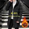 Men's Winter Hooded Mid-Length Padded Jacket