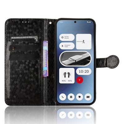For Nothing Phone (2a) Plus/Phone (2a) Wallet Case Dots Imprinted Magnetic Closing Phone Cover