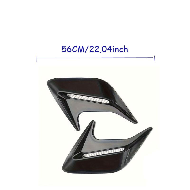 2pcs Universal Car Side Air Vent Modification Ventilation Grille Cover Cover Hood Decoration Car Modification Accessories чёрный