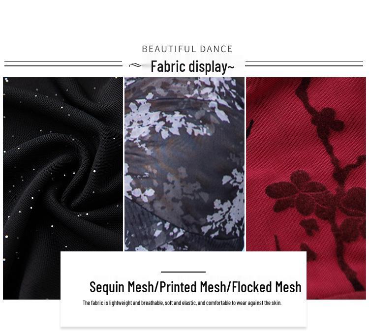 Haut de Danse du Ventre Plissé à Col Carré Français Huayu pour Femmes