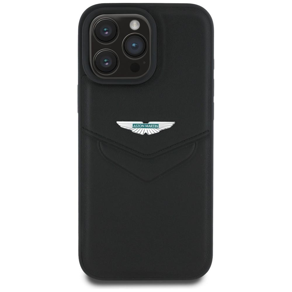 Aston Martin Hc Leather Victory Design Case For iPhone 16 Pro Black