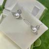 Light Luxury Niche Saturn Same Freshwater Pearl Earrings, Versatile High-end Pearl Earrings, Earrings for Women