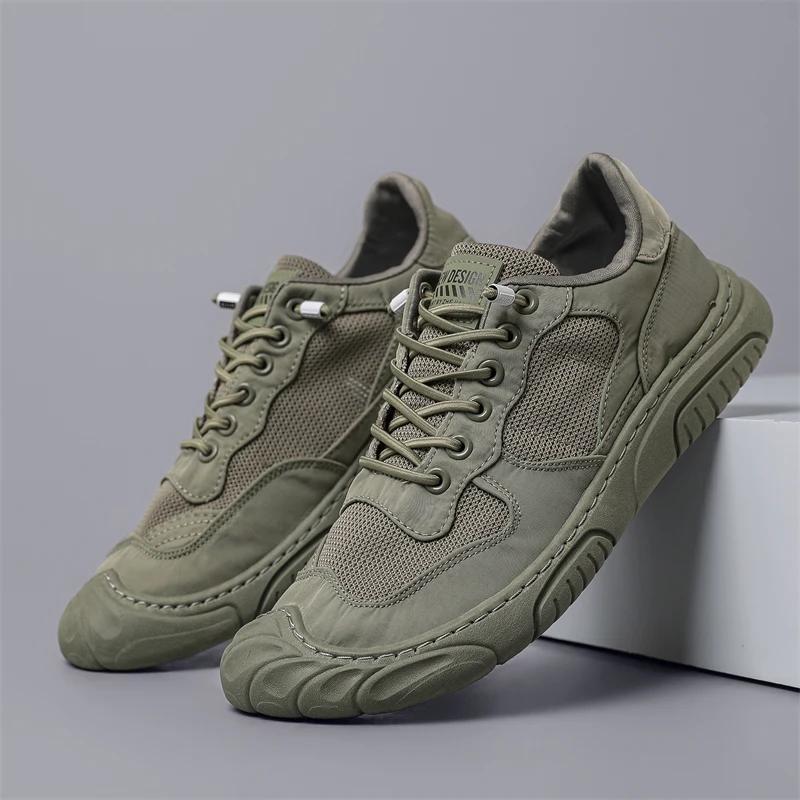 

Summer Flat Shoes Men s Casual Sports Shoes 2025 Best-selling Lightweight, Comfortable, Breathable Outdoor Versatile Shoes 39 зелений
