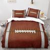 American Football Duvet Cover Set 3D Sports Rugby Player Comforter Cover Skull Football Player Polyester Bedding Set For Kid Boy
