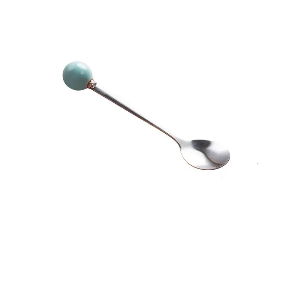 Stainless Steel Coffee Spoon Juice Tea Spoons Ice Cream Scoop Stirring Spoon Tableware Long Handle Tea Dessert Spoon