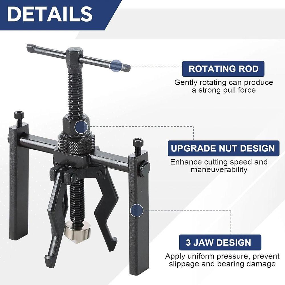 1Pcs 3-Jaws Disassembly Puller Gear Extractor  Motorcycle Tripod Disassembly Assembly Tool